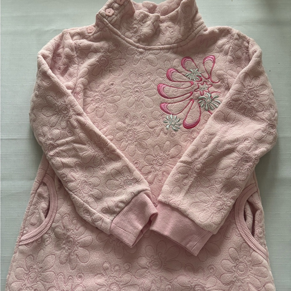 Cherokee Floral Design Turtleneck Sweater
